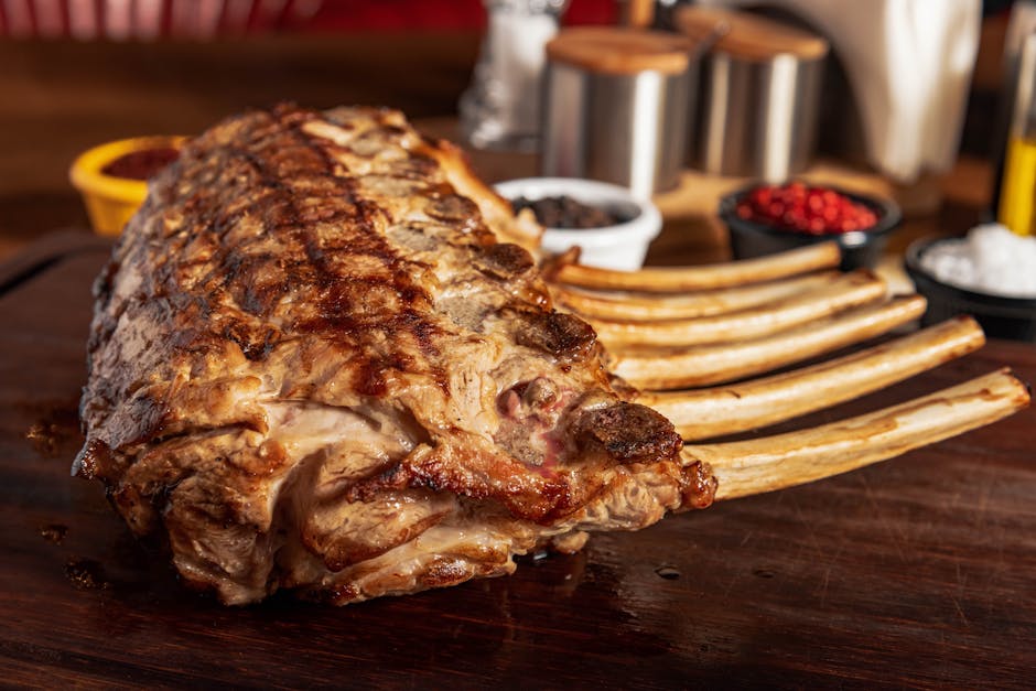 Helstekt ribbe av storfe med hjemmelaget aioli