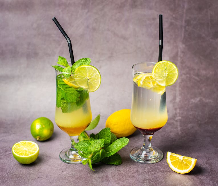 Forfriskende Tom Collins med mynte