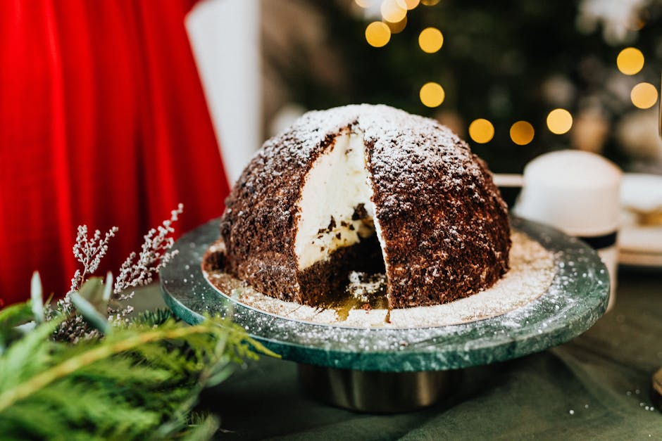 Sjokolade- og honningkuppelkake med glasur