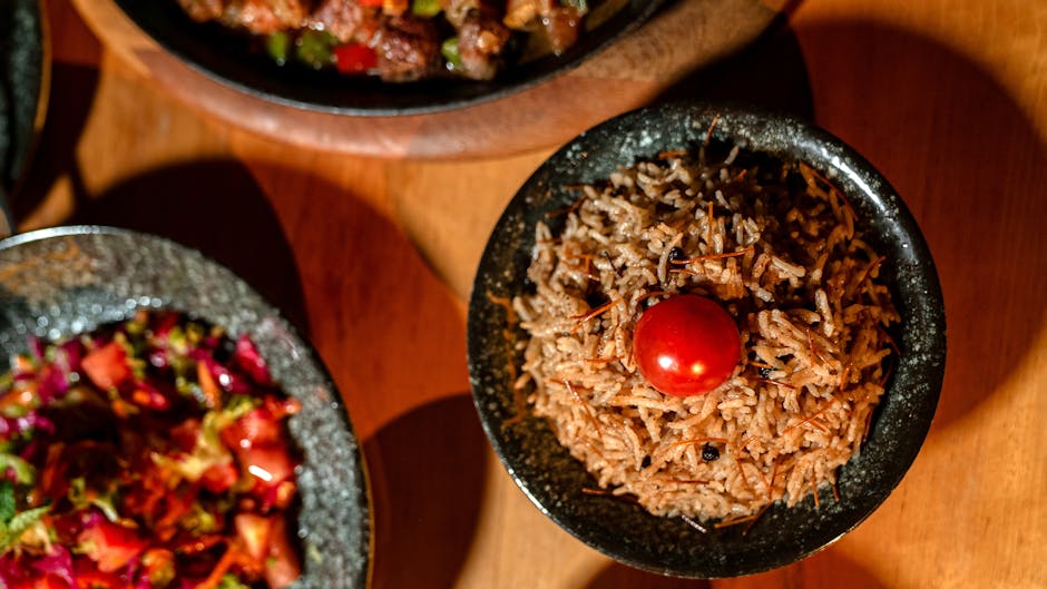 Aromatisk rispilaf med safran og kirsebær