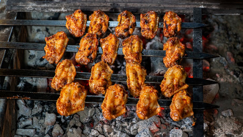 Grillede kyllingvinger med gurkemeie og sitrongress