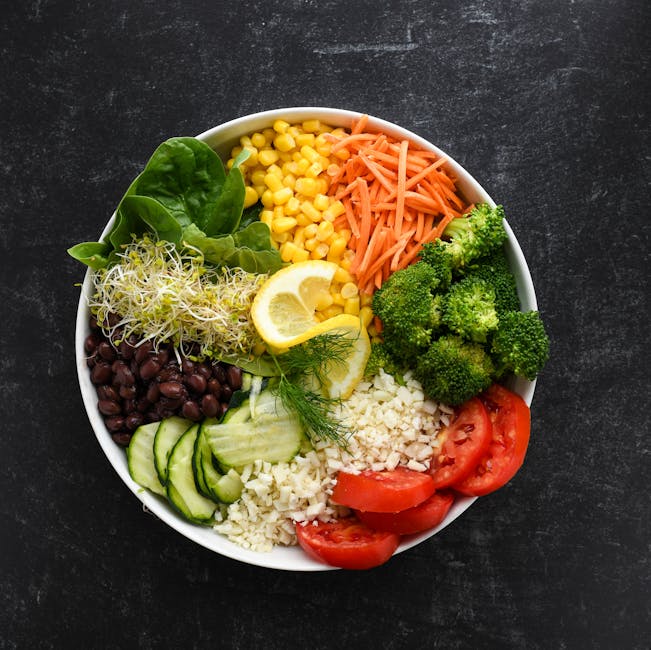Frisk ris-, bønne- og maissalat