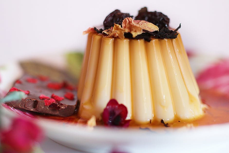 Sjokoladepudding med røkt te og vaniljekrem