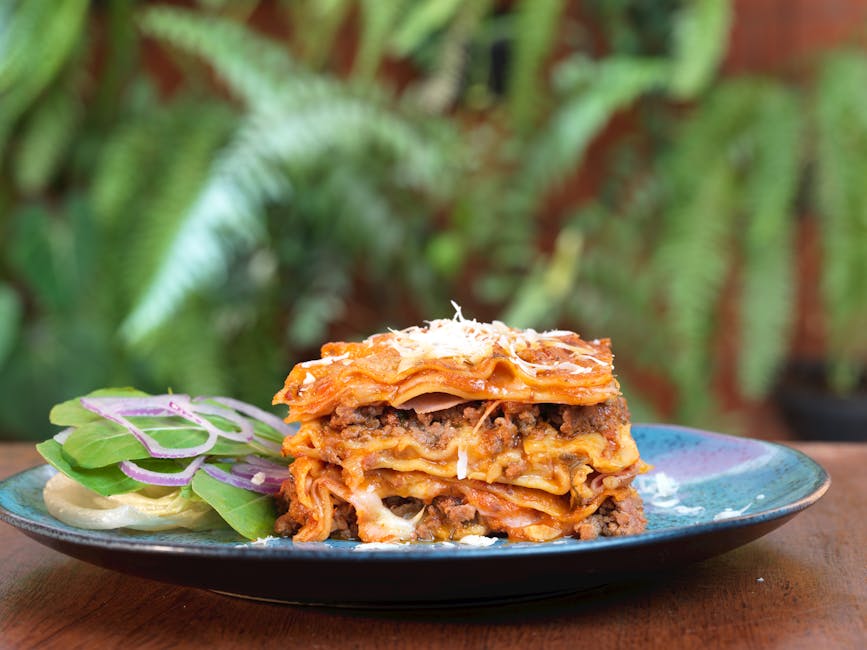 Langtidskokte spinatlasagneruller