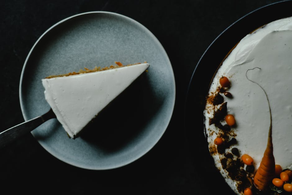 Gresskar- og eplestreuselkake med vaniljeis