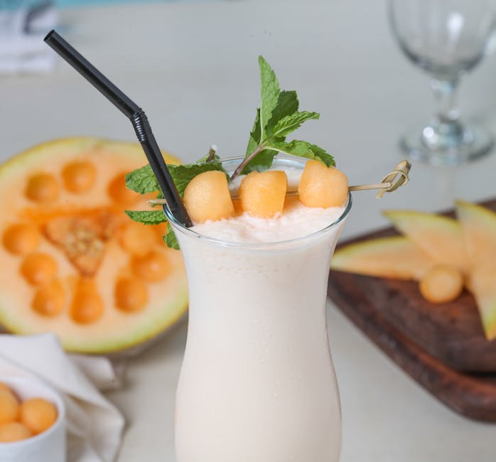 Forfriskende Cantaloupe-drink med eplecidereddik