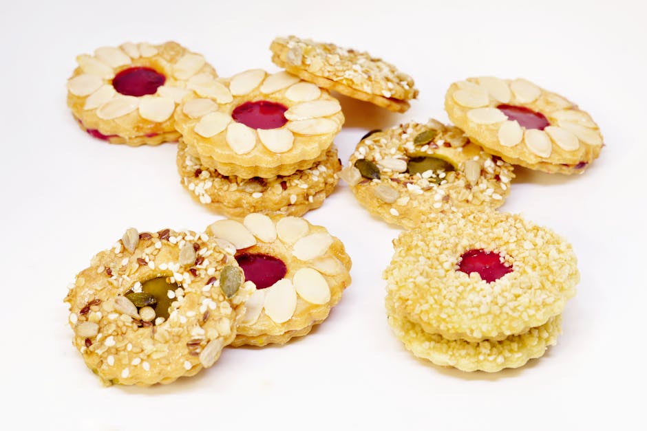 Bringebær swirl-småkaker