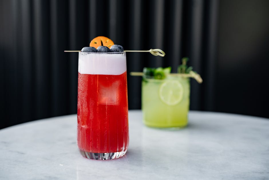 Bær- og romcocktail