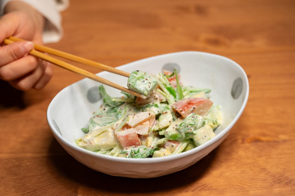 Asiatisk pære- og avokadosalat med garam masalasirup