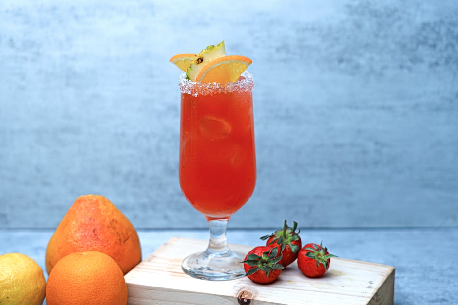 Appelsin- og gin-cocktail med øl