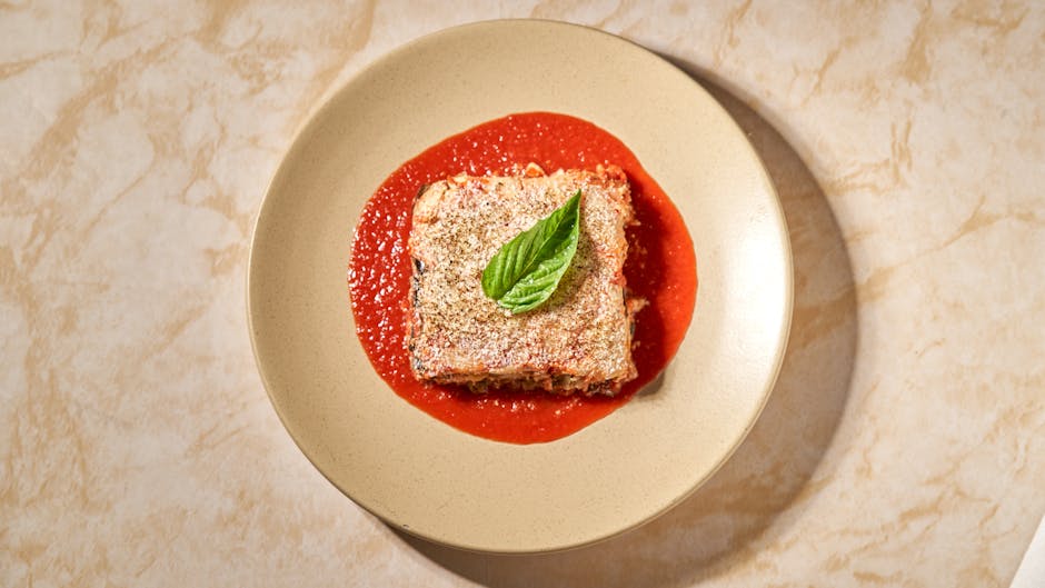 Aubergine Parmigiana-runder