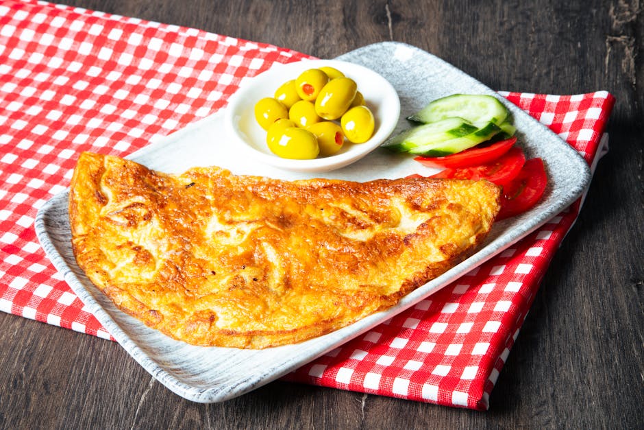 Middelhavsomelett med fennikel, oliven og dill