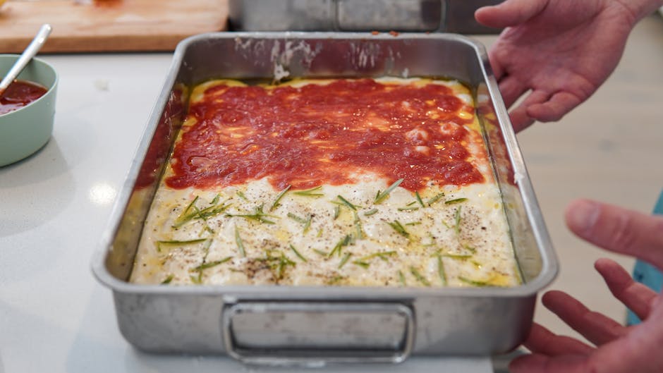 Bestemors-stil pizza med fersk mozzarella