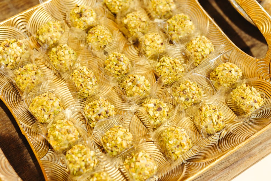 Kremete pistasjpraliner