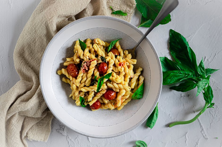Pasta med Sun Gold-tomater og basilikum