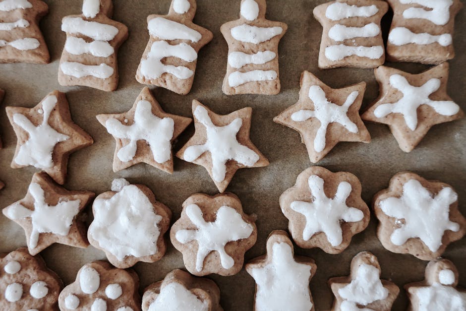 Pepperkakesnøfnugg med ingefær og kanel