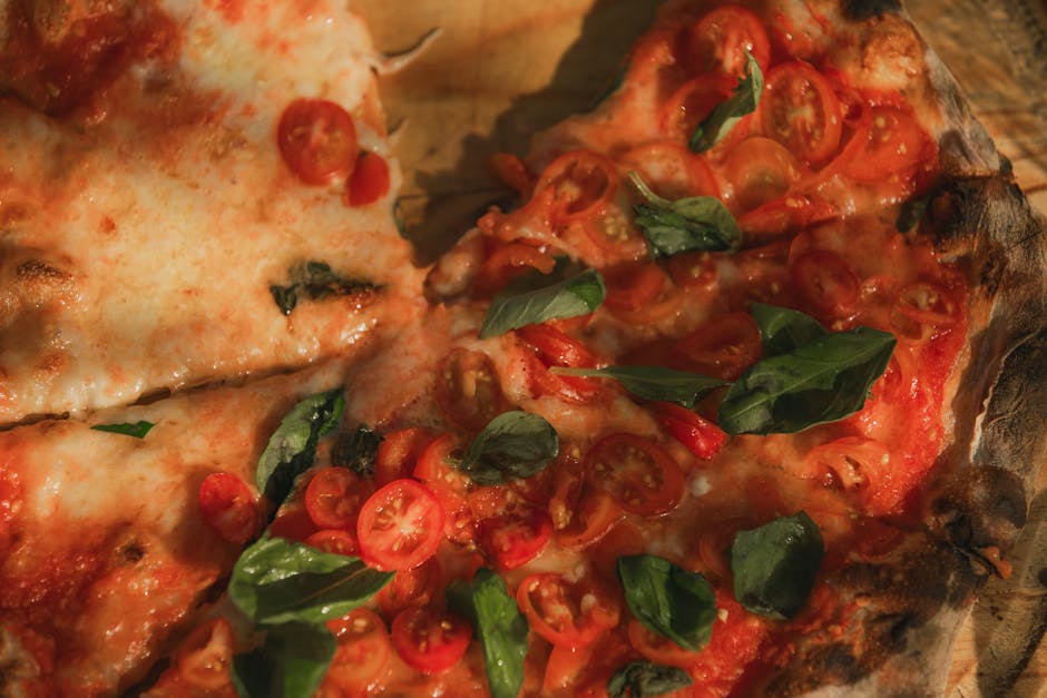 Aubergine-, tomat- og fontinapizza