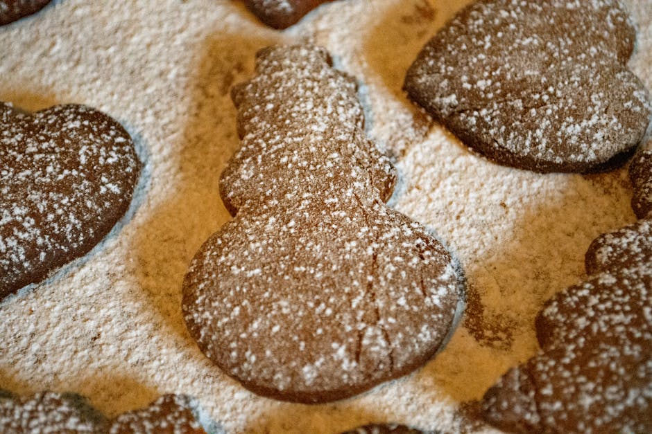 Ingefær- og karrikjeks med krystallisert ingefær