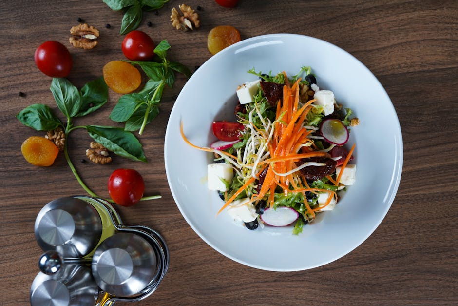 Gulrotsalat med yoghurt, koriander og ristede valnøtter