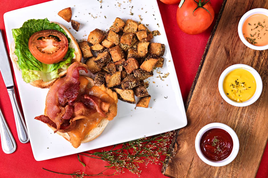 Klassisk BLT-sandwich med basilikummajones