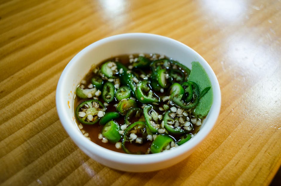 Syltede jalapeños med soyasaus