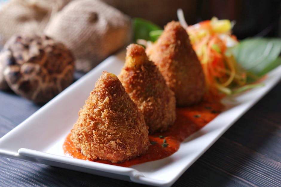 Enkle arancini med sopp og mozzarella