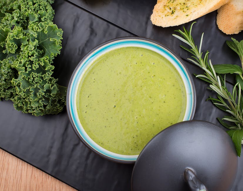Smeltet grønnkål med farro