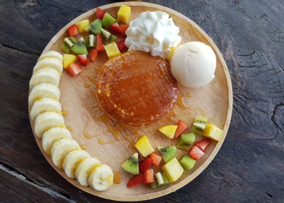 Tropisk Bananas Foster med ananas og mango