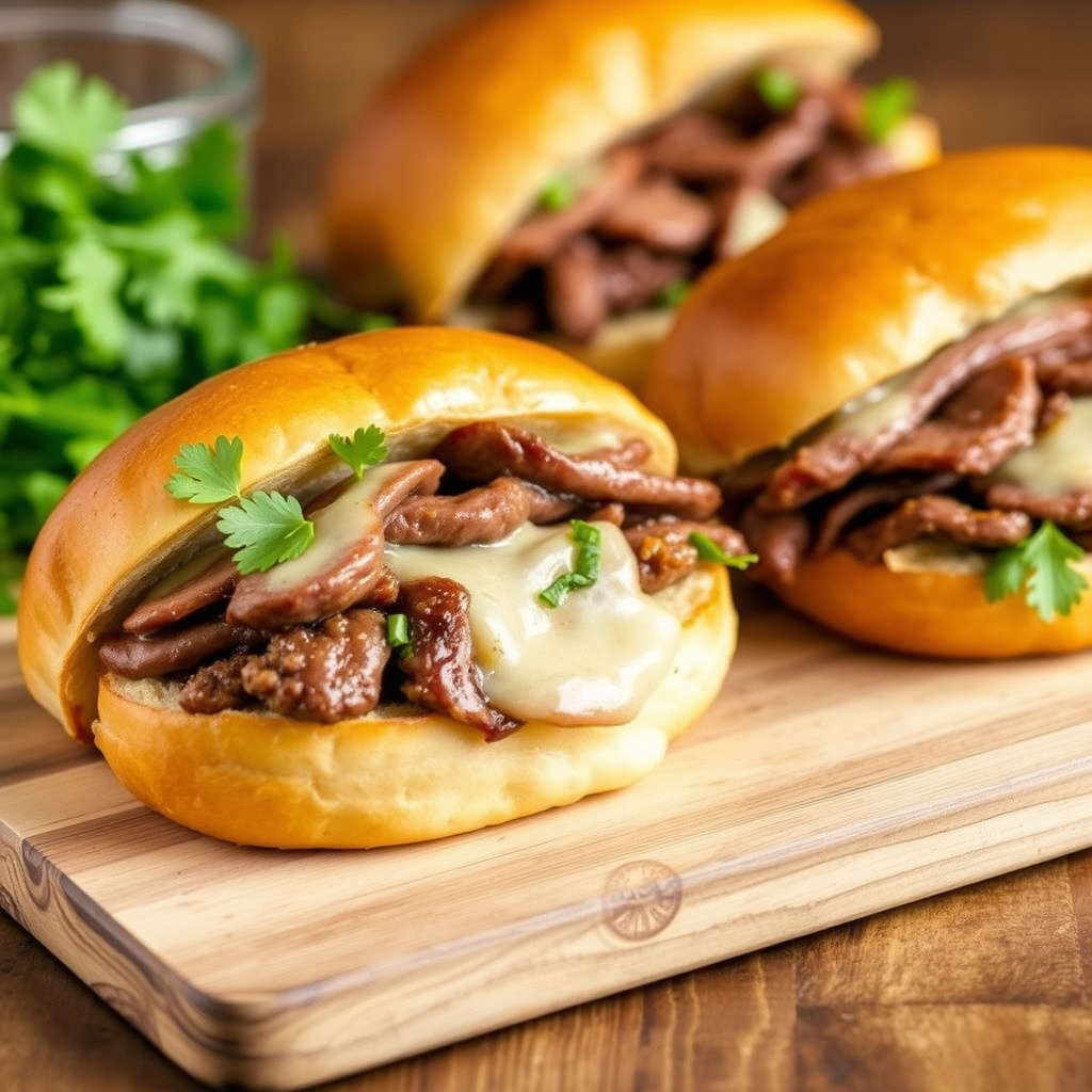 Philly cheesesteaks