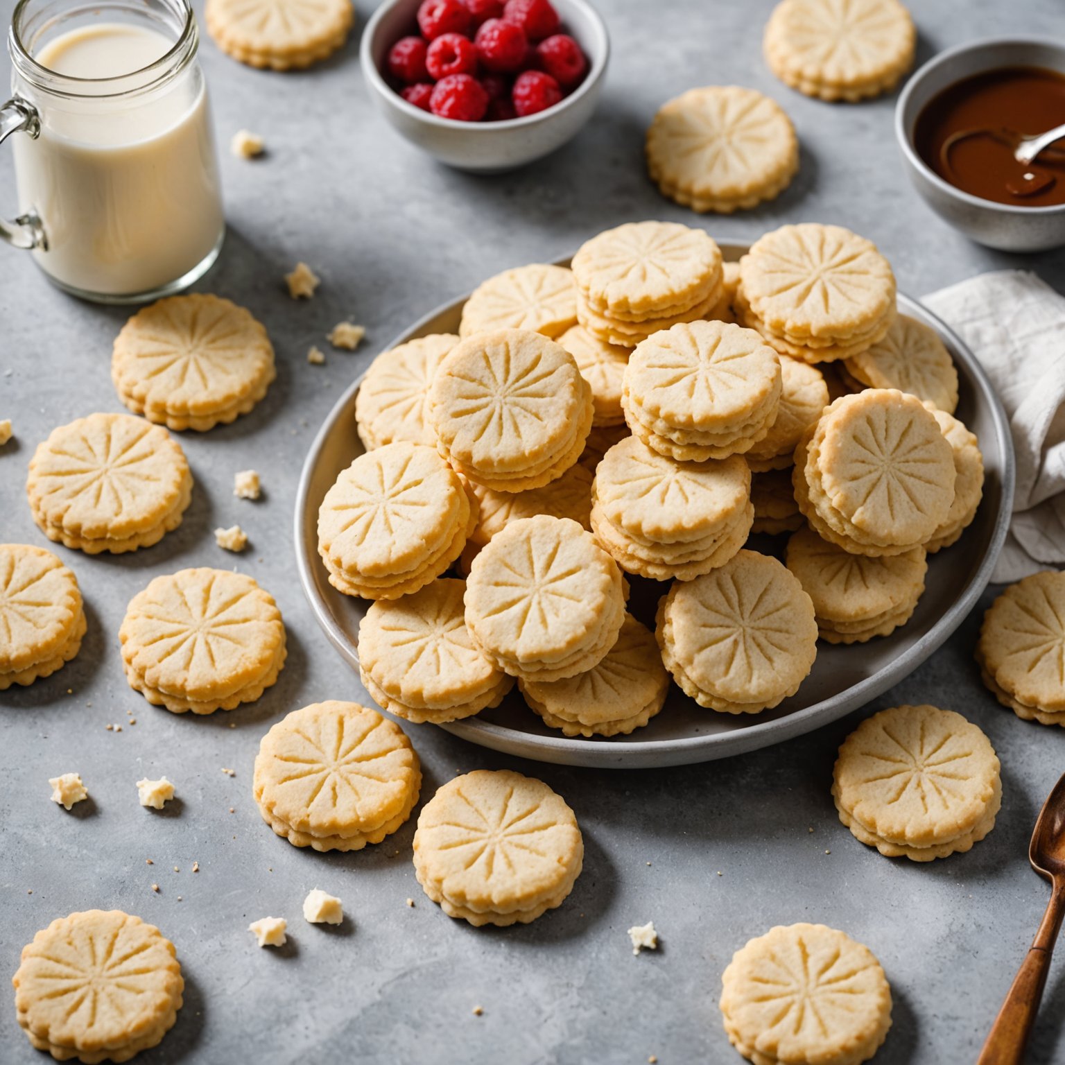 Piskede shortbread-kaker