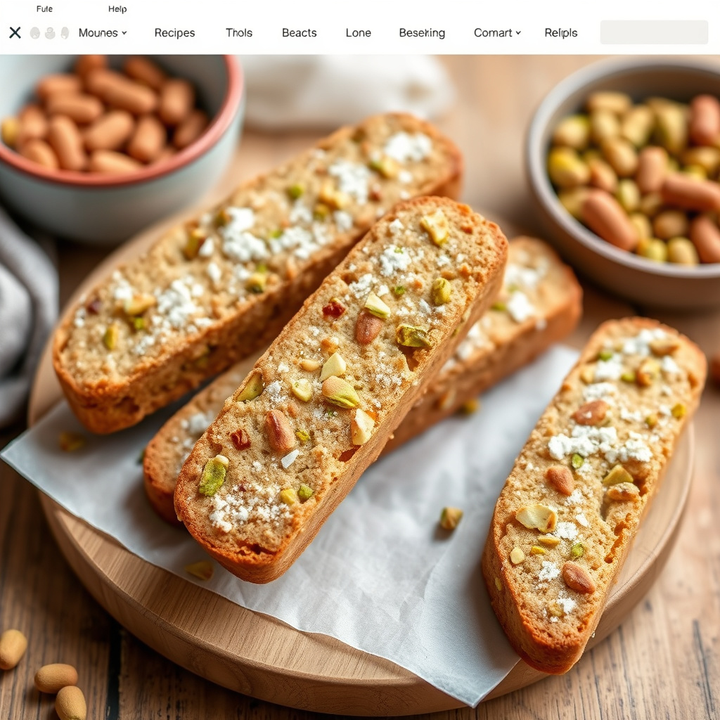 Pistasj-biscotti