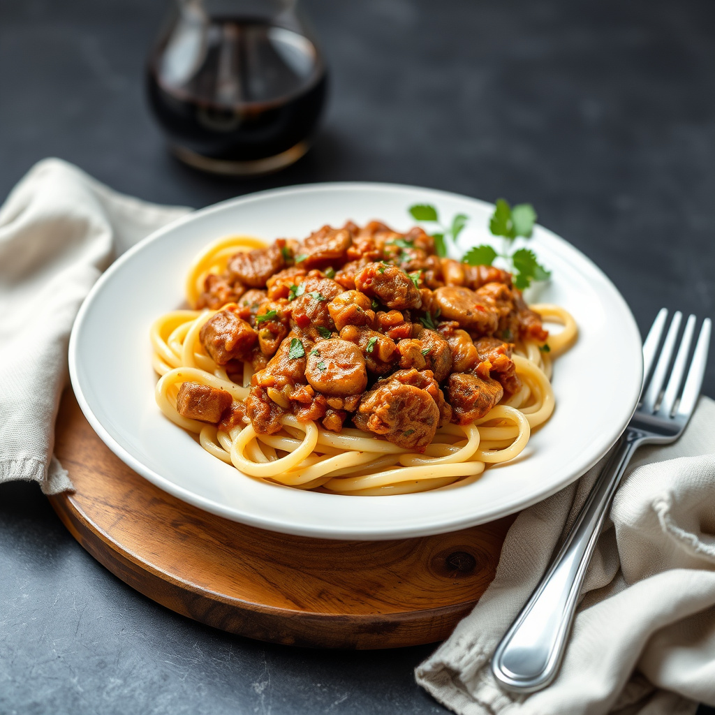 Pizzoccheri med rik andragu
