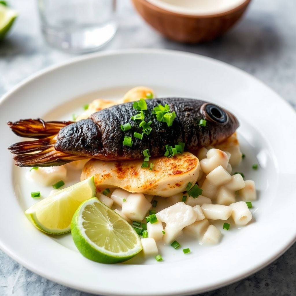 Poisson Cru med kokosmelk og lime