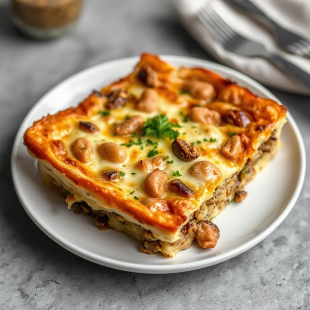 Porcini- og stuffingstrata