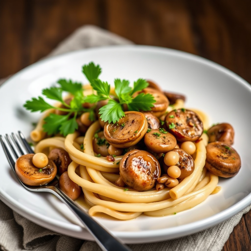 Porcini-sopp med bønner 'Al Cartoccio'