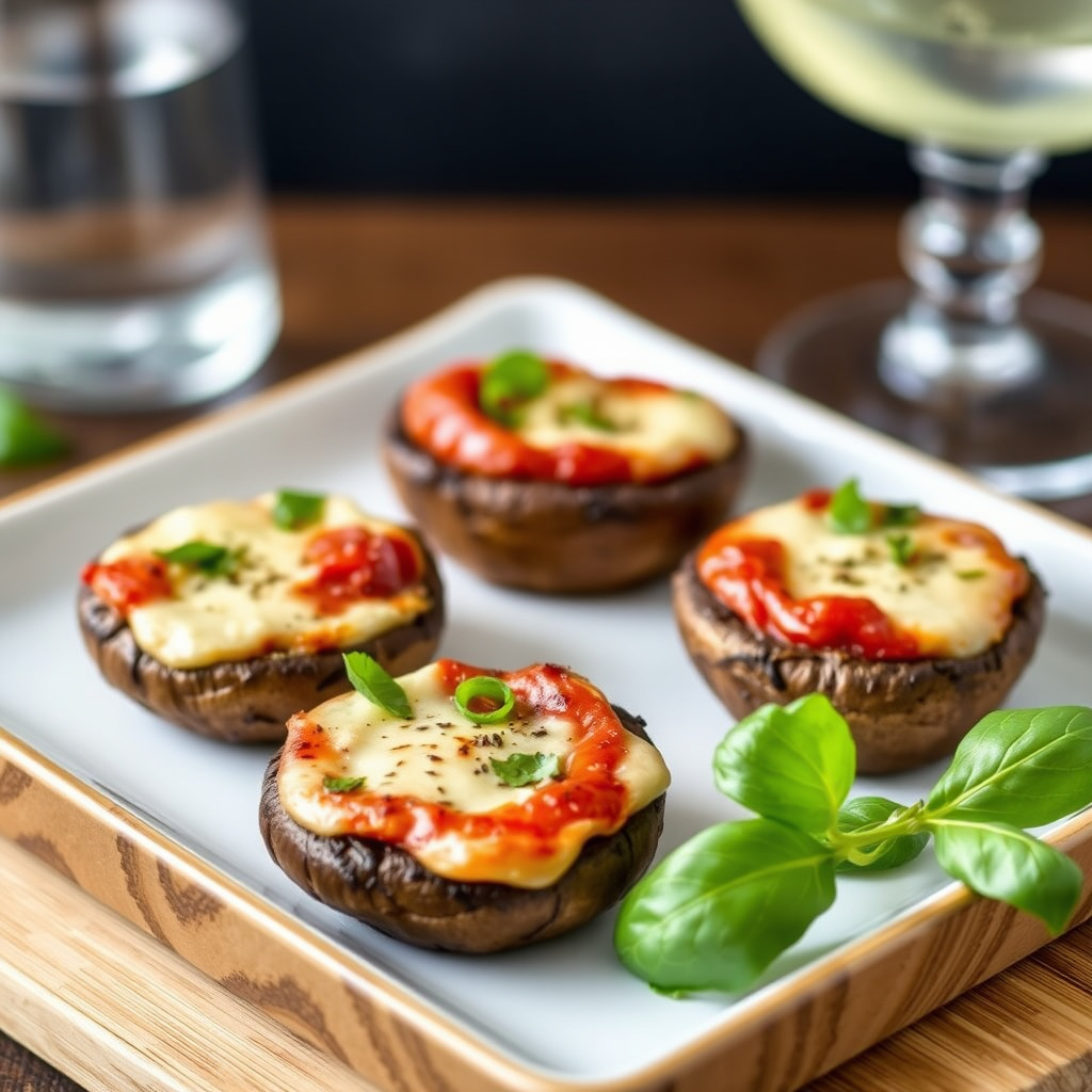 Portobello-sopp-pizzabiter