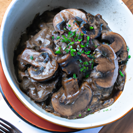 Portobello-sopp Stroganoff
