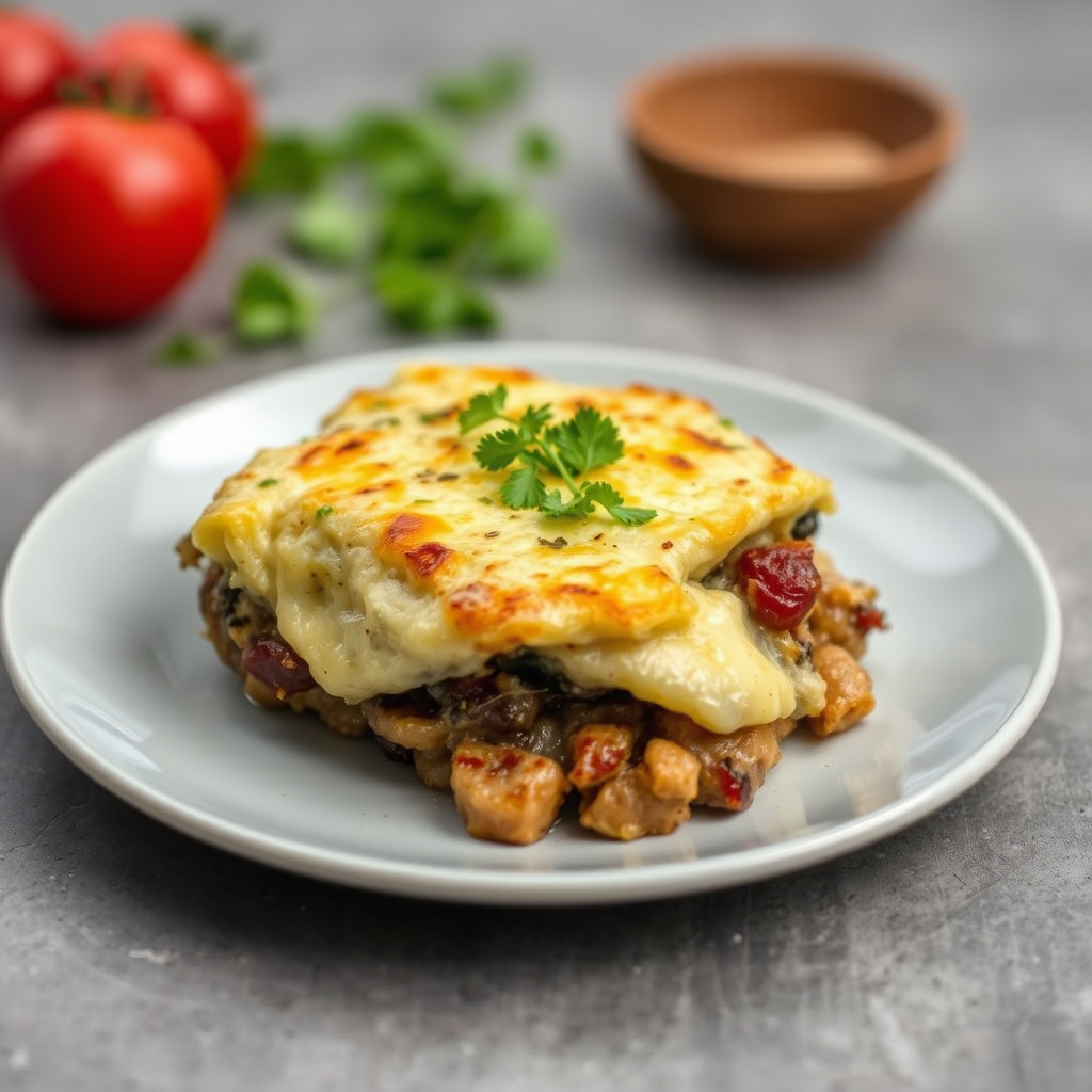 Potet- og portobellagratin