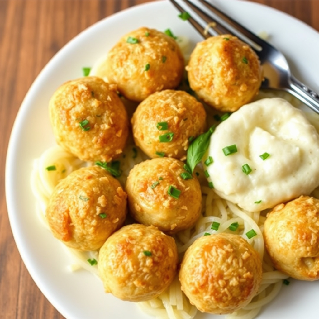 Potet- og purreløksmatzo-kuler