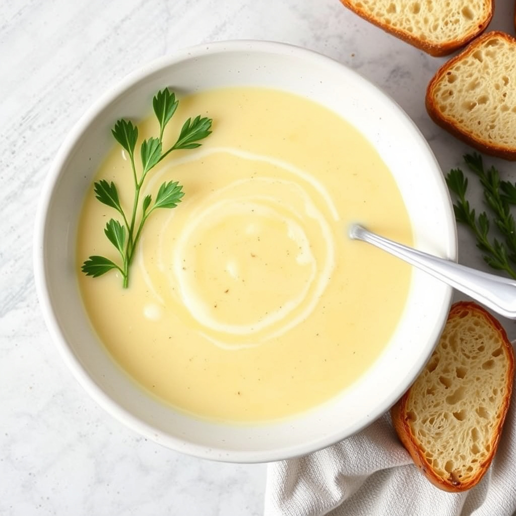Potet- og purresuppe (Vichyssoise)