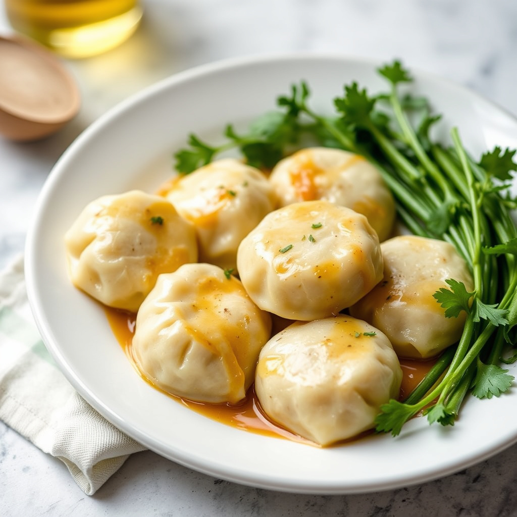 Tradisjonelle potetballer med kjøttfyll