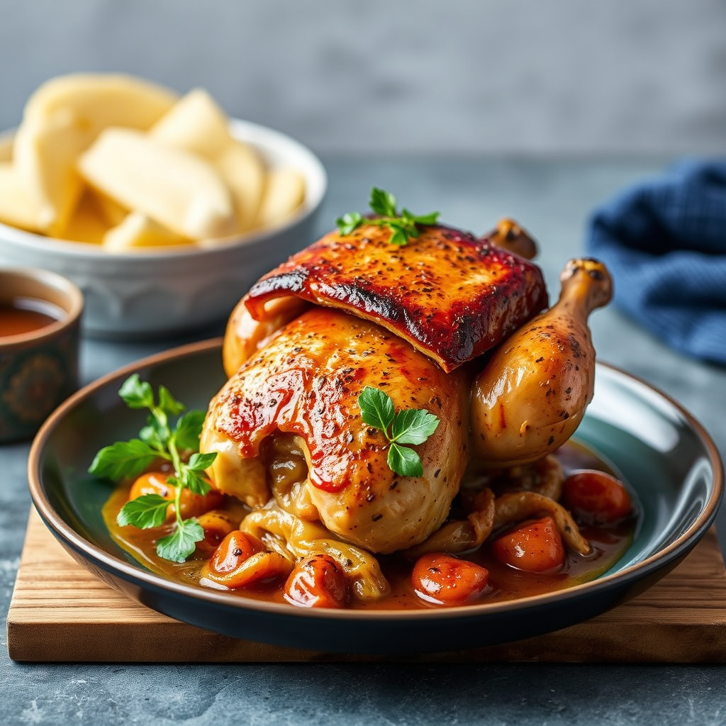 Poussin Sotto Mattone eller Babykylling kokt under en murstein