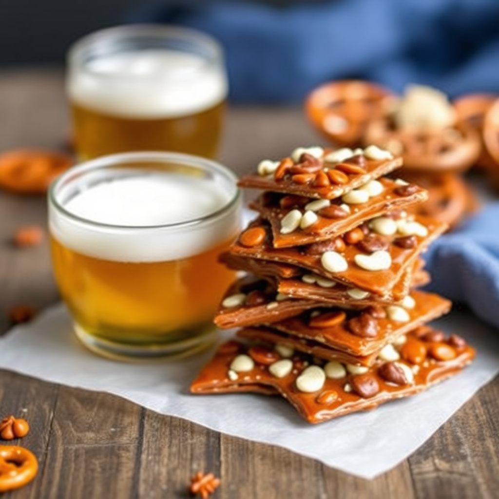 Pretzel-øl-karamell