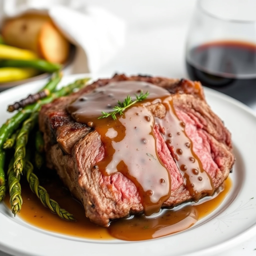 Prime rib med au jus