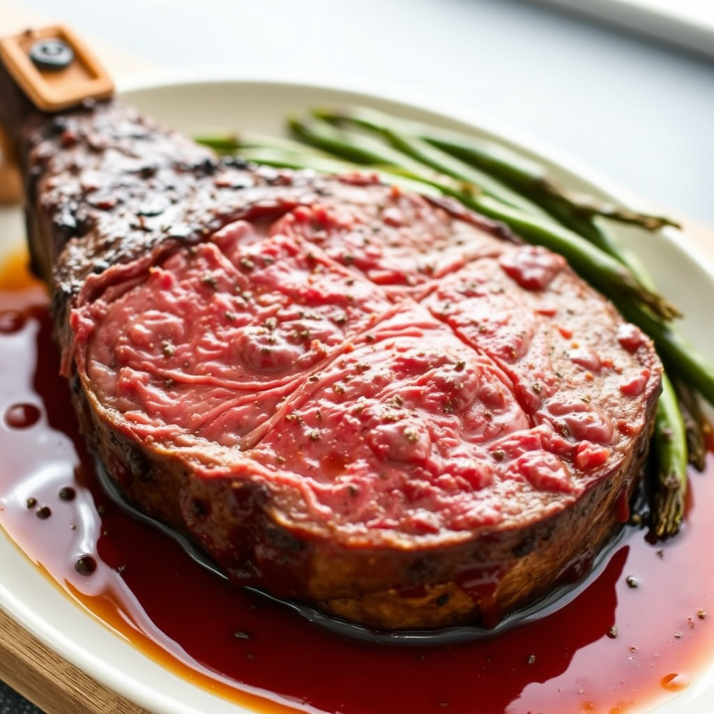 Prime rib med peppersaus