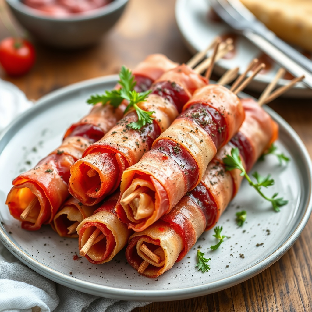 Prosciutto-innpakket grissini