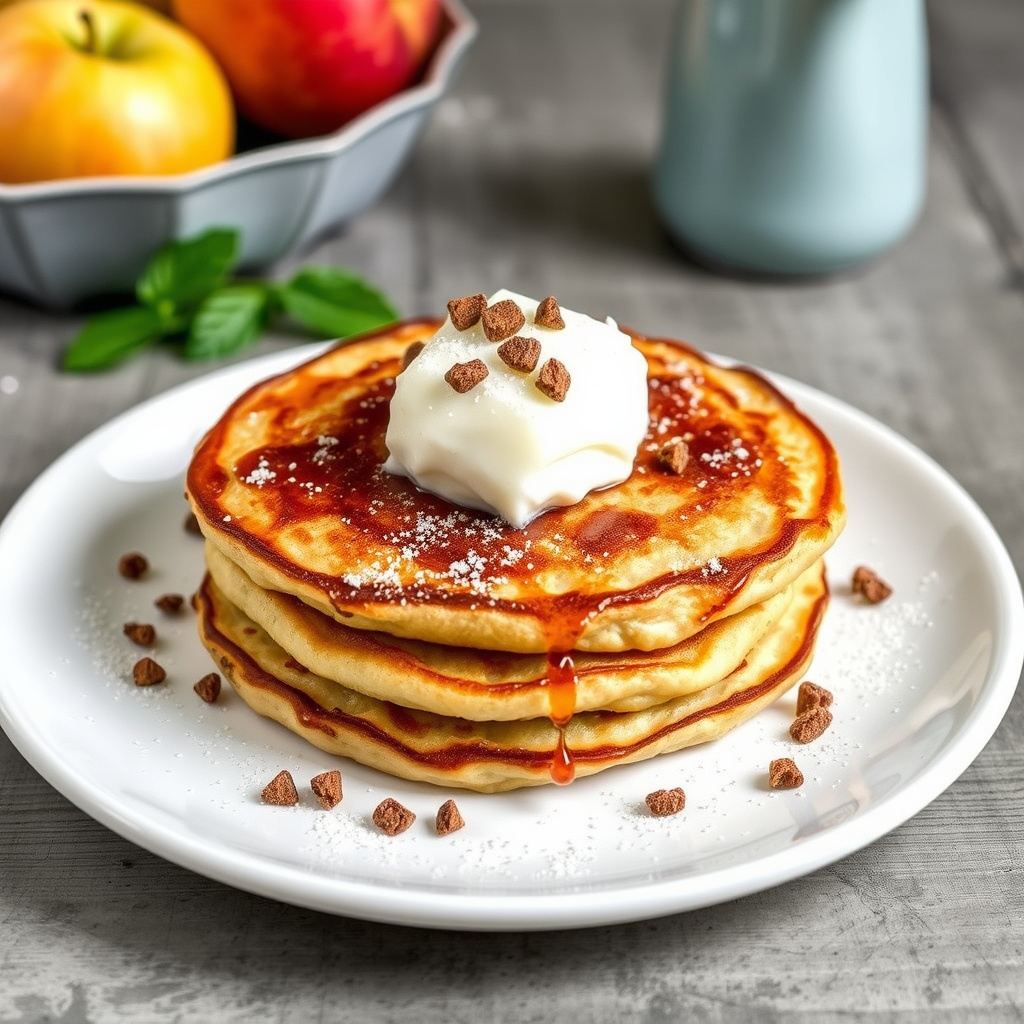 Puffet eplepannekake