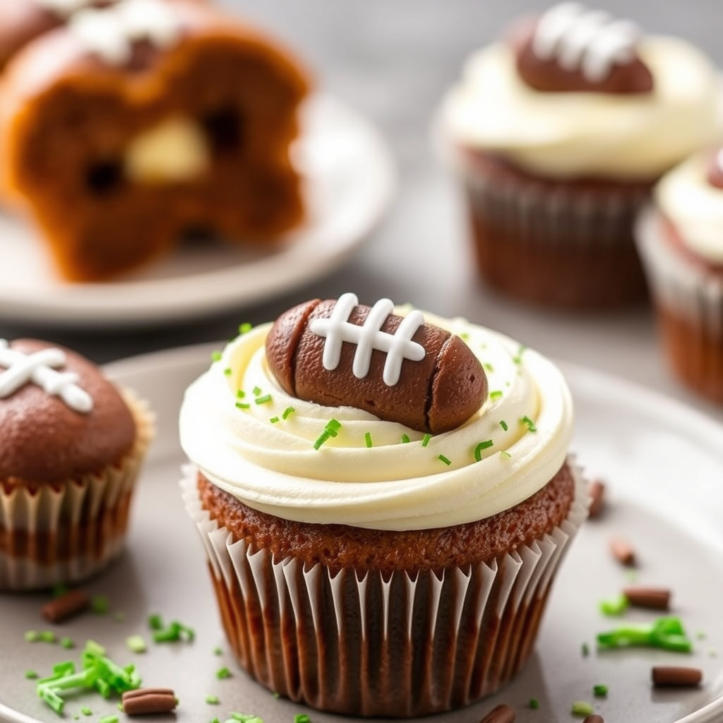 Pull Apart Touchdown Cupcakes
