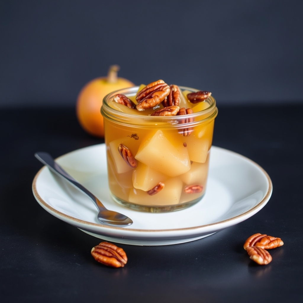 Quince, ingefær og pekannøtt-konserves