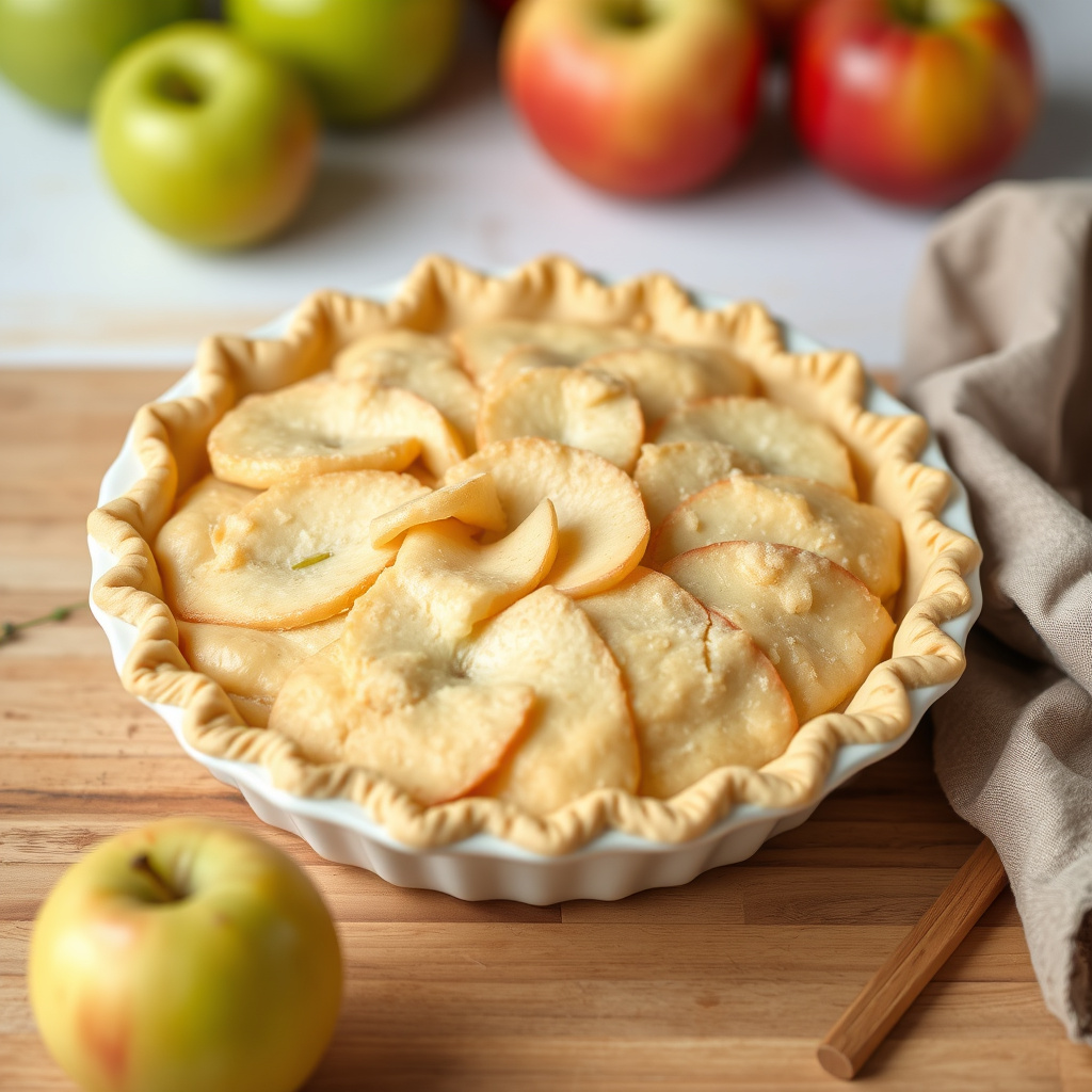 Rå eplepai
